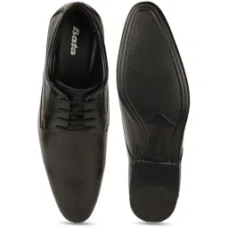 Bata Men's Black Derby Shoes image 3