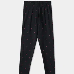 R&B Kids Navy Printed Regular Fit Leggings-picture-41