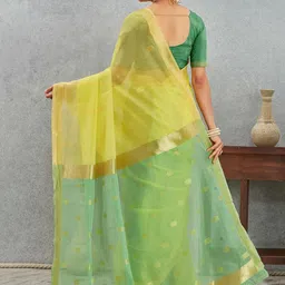 KALINI Woven Design Zari Silk Blend Saree image 5