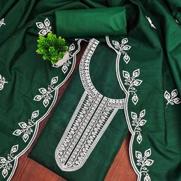 Rangtulika Ethnics Motifs Embroidered Sequinned Unstitched Dress Material-picture-21