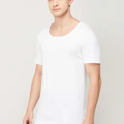 Fame Forever by Lifestyle White Cotton Regular Fit Vest image 3