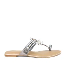 Inc.5 Women's Gun Metal Toe Ring Sandals image 1