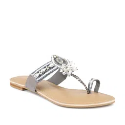 Inc.5 Women's Gun Metal Toe Ring Sandals image 2