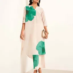 Rangmanch by Pantaloons White Printed Kurta image 4