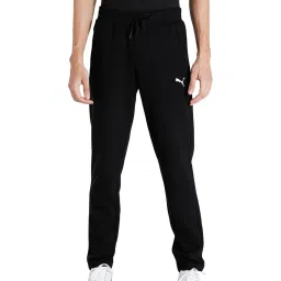 Puma Black Cotton Trackpants image 1
