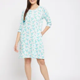 Clovia Multicolor Graphic Print Night Dress (Pack of 2) image 4