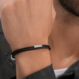 Police Black Duplex Double Wrap Casual Bracelet-picture-29