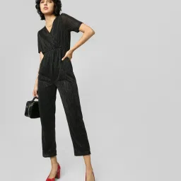 Only Black Textured Jumpsuit image 4