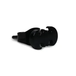 OOMPH Pair of Black Bat Shape Stainless Steel Stud Earring For Men image 4