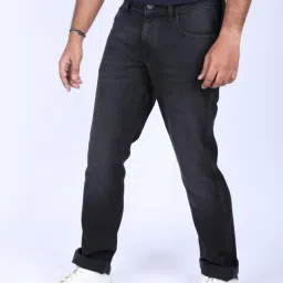 Wrangler Washed Black Cotton Slim Fit Solid Jeans image 3