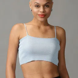 SHOWOFFFF Striped Crop Top image 4