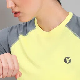 Technosport Pack of 2 Colourblocked Antimicrobial Slim Fit Short Length T-shirts image 4