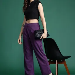 DressBerry Women Pleated Trousers-image-46