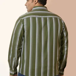 NEON CHILLIE Men Striped Casual Shirt image 5