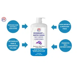 SV PROFESSIONAL Rosemary Hair Fall Control With Rice Water Hair Conditioner - 400 ml image 2
