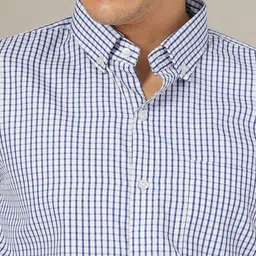 DENNISON Men Smart Micro Checks Checked Casual Shirt image 4