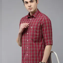 U.S. Polo Assn. Pure Cotton Tailored Fit Tartan Checks Casual Shirt-image-30