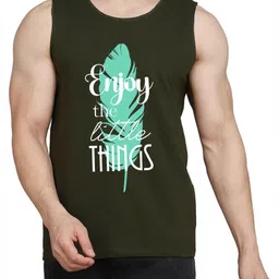 WOOSTRO Pack Of 2 Printed Gym Vests RS26 (ENJOY OLIVE)(RUN MUSTARD)-picture-27