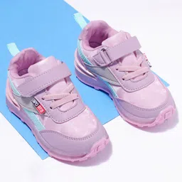 Cute Walk by Babyhug Sneakers With Velcro Closure Solid - Purple-picture-28