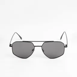 Ted Smith Unisex Black Lens & Black Aviator Sunglasses with image 2
