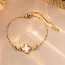 MODE & MINIMAL Women Gold-Plated Wraparound Bracelet image 4