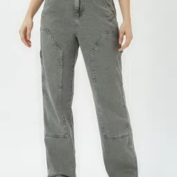 TARAMA Women Straight Fit High-Rise Light Fade Jeans-image-47