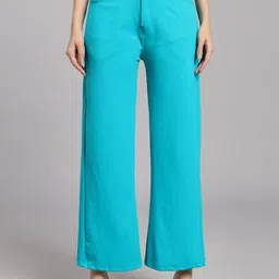 Veltick Women Baggy Fit High Rise Parallel Trousers-picture-14