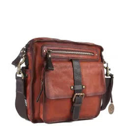 KOMPANERO Tan Solid Cross Body Bag image 5