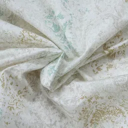 MASPAR PBS Renaissance Green Printed Pure Cotton Double King Bedsheet & 2 Pillow Covers image 3