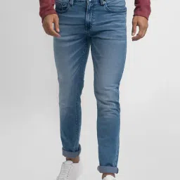 Spykar Blue Cotton Comfort Fit Jeans-picture-31