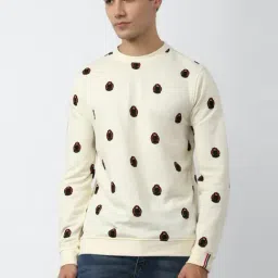 Van Heusen Beige Regular Fit Printed Sweatshirts-image-99