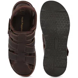 Hush Puppies by Bata Men's Chocolate Brown Fisherman Sandals image 3