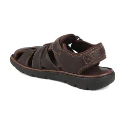 Hush Puppies by Bata Men's Chocolate Brown Fisherman Sandals image 5