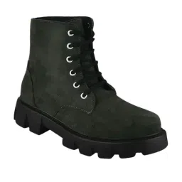 TRYME Women's Green Derby Boots image 3
