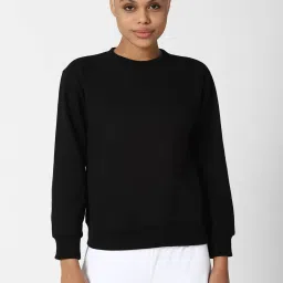 Forever 21 Black Regular Fit Sweatshirt image 1