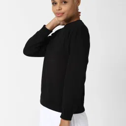 Forever 21 Black Regular Fit Sweatshirt image 3