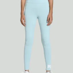 Puma Blue Cotton Mid Rise Sports Tights-picture-23