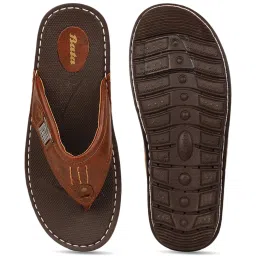 Bata Men's Cognac Thong Sandals image 3