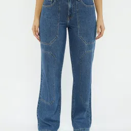 Forever 21 Blue Regular Fit Jeans image 1