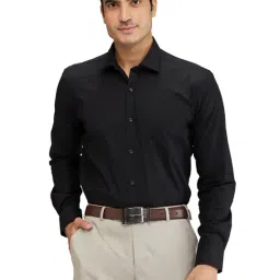 Park Avenue Black Slim Fit Shirt-image-36