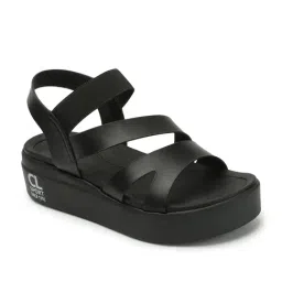 Carlton London Women's Black Sling Back Sandals image 2