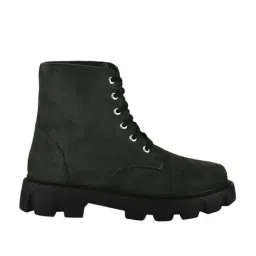 TRYME Women's Green Derby Boots image 2