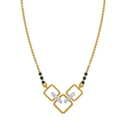 Kisna Diamond & Gold Jewellery 14K Gold & Diamond Shinal Mangalsutra for Women-picture-39