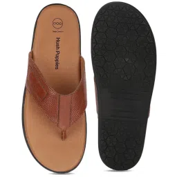 Hush Puppies by Bata Men's Brown Thong Sandals image 3