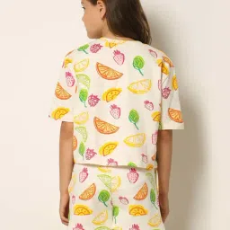 VERO MODA GIRL Multicolor Cotton Printed Top image 2