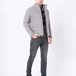 Red Tape Slate Grey Full Sleeves High Neck Jacket image 5