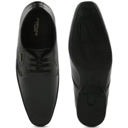 Liberty Men's Black Derby Shoes image 5
