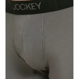 Jockey IC32 Men's Supima Cotton Elastane Stretch Solid Trunk with Ultrasoft Waistband image 4