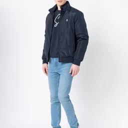 Red Tape Navy Full Sleeves High Neck Jacket image 5