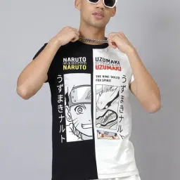 Free Authority Multi Naruto Printed Regular Fit T-Shirt-image-47
